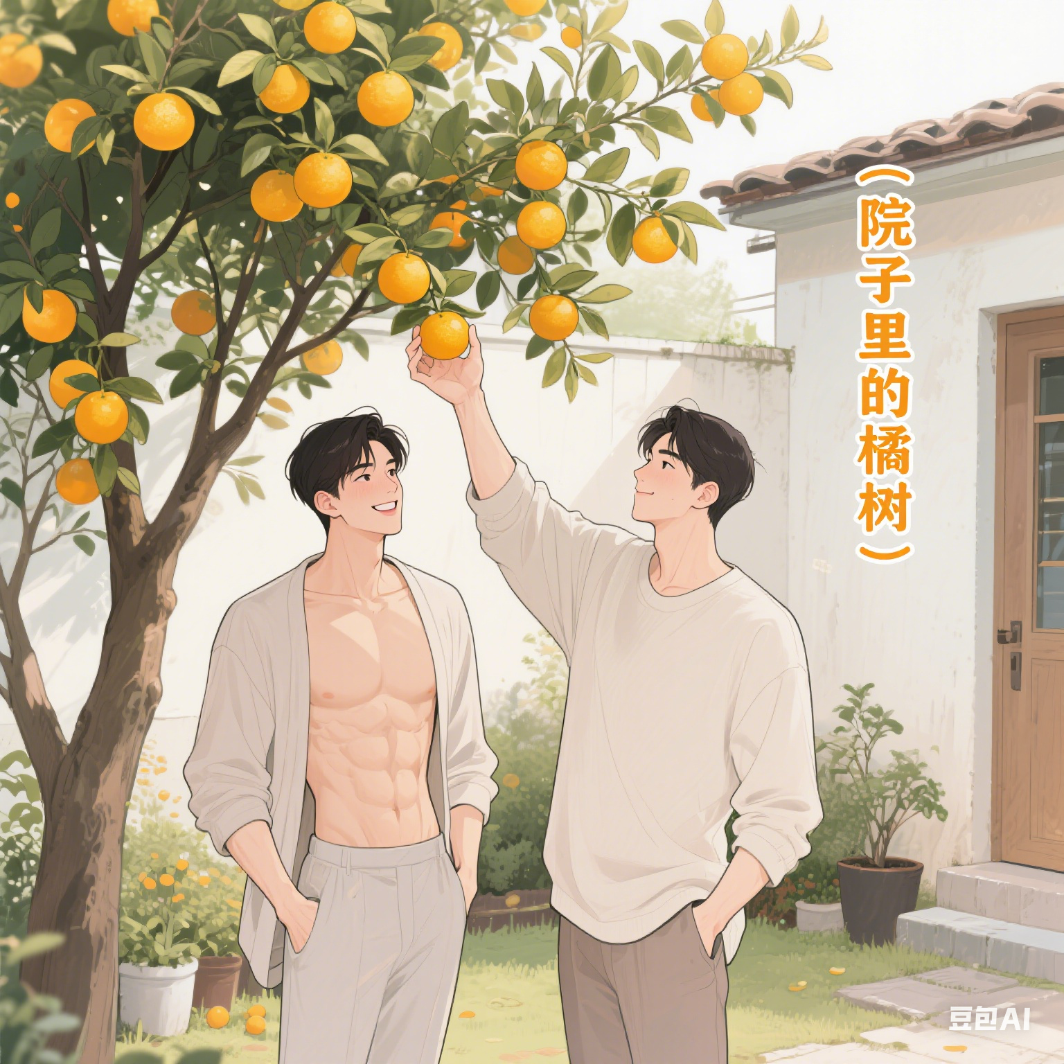 院子里的橘树