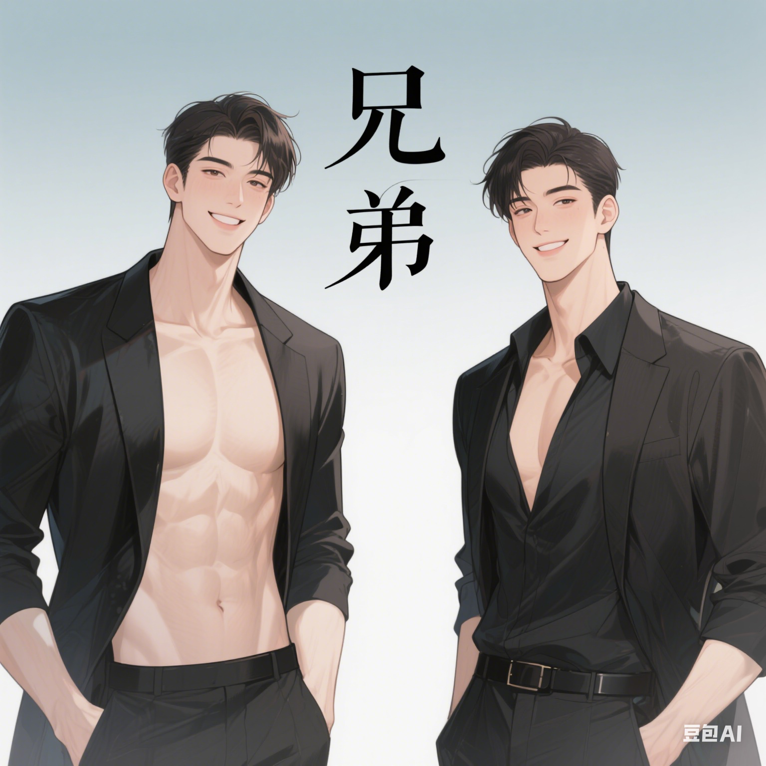 上下：兄弟