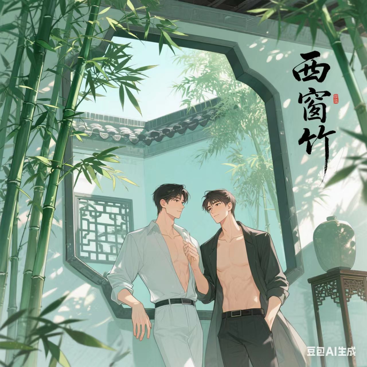 西窗竹